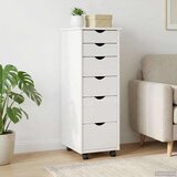  Mobilni ormar Bijelo 34 x 39 x 93,5 cm Čvrsto borovo drvo | shoptok.hr