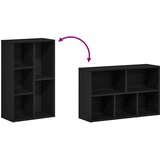  Polica za knjige crni hrast 50x25x80 cm inženjerski drvo | Shoptok.si