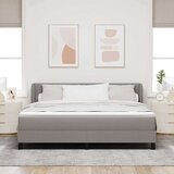 Box spring krevet Sivo-smeđa 180 x 200 cm tkanina | shoptok.hr