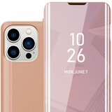 Cadorabo Case, združljiv z Apple v Kunzit Pink - Clear View Zrcalo Zaščitni pokrov s funkcijo stojala 360 stopinj zaščita, (20595514) | Shoptok.si