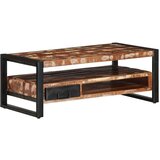 vidaXL Klubska mizica večbarvna 90x50x36 cm trden predelan les | Shoptok.si