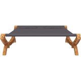 Vanjski ležaj 165x188 5x46 cm masivno savijeno drvo antracit | shoptok.hr