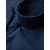 Ombre Men's plain turtleneck longsleeve - navy blue | ePonuda.com