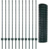 Euro ograda Set od 2 Zelena PVC premazana žica Velika Čvrsta | shoptok.hr