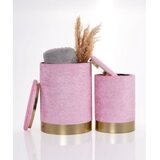 Hanah home set taburea comfort pink Cene