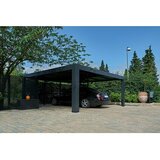 Abson Cubus Nadstrešek za avto (Zunanje dimenzije vključno s strešnim previsom (Š x G): 5,8 x 5,5 m, Dvojni nadstrešek za avto) | Shoptok.si