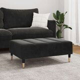 vidaXL Stolček za noge črn 77x55x31 cm žamet | Shoptok.si