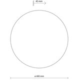  Zidno svetlo LUNA 4xG9/8W/230V prečnik 40 cm crno | Eponuda.com