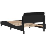  Okvir za krevet Dover crni 100 x 190 cm od umjetne kože | shoptok.hr