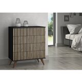 Hanah home komoda FRN-9010 woodenblackatlantic pine dresser