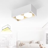 Nettlife 2 LED stropna reflektorja, toplo bela z nastavljivo svetlobo GX53, moderna kvadratna za kuhinjo, dnevno sobo, spalnico, hodnik, (22116620) | Shoptok.si