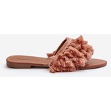 Boto Flat Women's Slippers with Tassels Dirty Pink Rialle | ePonuda.com