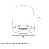 Dawn magnetic slim svetiljka led26 - YT80 6W 3000K 24° 48V dc crna | Eponuda.com