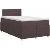 Boxspring krevet s madracem Tamno smeđa 120 x 200 cm Tkanina - Tamno smeđa 120 x 200 cm Dizajn linija | shoptok.hr