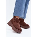 Boto Women's Low Slip-On Insulated Snow Boots Brown Mavelle Cene
