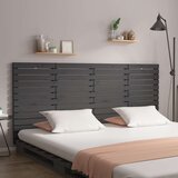  Zidno uzglavlje sivo 156x3x91,5 cm od masivne borovine | shoptok.hr