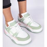 D/CEO marka niezdefiniowana Green sneakers with thick laces Luciana Cene