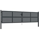  Vrtna vrata antracit 400x75 cm čelik | Shoptok.si
