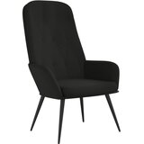  Stolica za opuštanje crna baršunasta | shoptok.hr