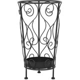  Stalak za kišobrane vintage stil od metala 26 x 46 cm crni Cijene