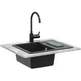  Umivaonik Crna 560 x 460 mm 80% kvarc i 20% smola | shoptok.hr