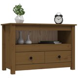 TV ormarić boja meda 79 x 35 x 52 cm od masivne borovine | Eponuda.com