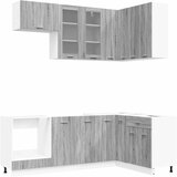  Kuhinjska jedinica LYON 8 pcs Siva Sonoma Konstruirano drvo | shoptok.hr