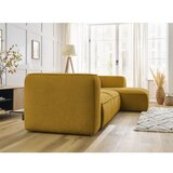 Bobochic Paris Oker rumena kotna sedežna garnitura iz tkanine bouclé (desni kot) Zephyr – | Shoptok.si