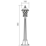  Redo 9961 - Spoljna lampa BREMEN 1xE27/42W/230V IP23 zlatna/patina | Eponuda.com