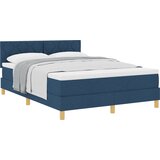 vidaXL Postelja z Box Springom z Vzmetnico Modra 160x200 cm Tkanina, (22081009) | Shoptok.si