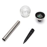 Aigostar LED solarna lampa LED/0,006W/1,2V 37,8cm hrom 2700K IP44 | Eponuda.com