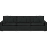  Modularna sofa s jastucima crna | Shoptok.si