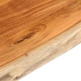 vidaXL Stolna ploča 90x80x2,5 cm pravokutna bagremovo drvo živi rub | shoptok.hr
