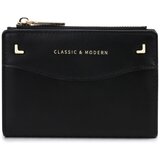 INF Črna denarnica iz PU usnja - kompaktna in elegantna ženska denarnica Black, (21741262) | Shoptok.si