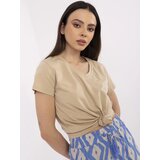 BASIC Feel Good T-shirt-CLM-TS-1639.12-beige | ePonuda.com