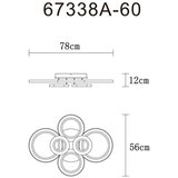 Globo STROPNA LED-SVETILKA KORA //2700-6000 K/230 V/ | Shoptok.si