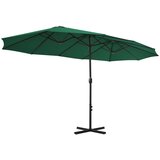  suncobran s aluminijskim stupom 460 x 270 cm zeleni | Eponuda.com