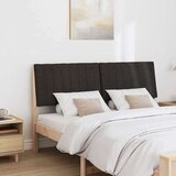 vidaXL tapecirano vzglavje črna 150 cm masivno borovo les | Shoptok.si