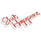 Wallity Shit Happens - Red Red Decorative Plastic Led Lighting | ePonuda.com