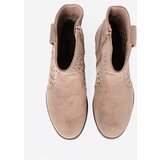 SEASTAR Beige openwork boots in cowboy style | ePonuda.com