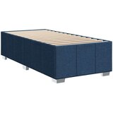 vidaXL Krevet s oprugama i madracem plavi 90 x 200 cm od tkanine | shoptok.hr