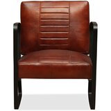 Lounge stolica od prave kože smeđa | shoptok.hr