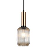  ITALUX PND-5588-1M-BRO+AMB - Luster na sajli ANTIOLA 1xE27/40W/230V bronza | Eponuda.com