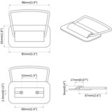  Ručke za ormariće 12 pcs Antracit 85 x 45 mm Metal | shoptok.hr