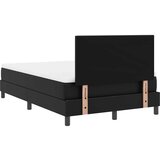 vidaXL Postelja z vzmetnico Črna 120x200 cm iz umetnega usnja | Shoptok.si