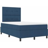  Krevet s opruga kutije s LED trakama Plava 120 x 200 cm tkanina | shoptok.hr