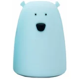 Rabbit And Friends nočna lučka mehka Medvedek z USB-C polnjenjem blue