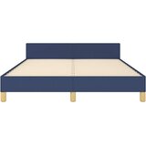  Okvir kreveta s uzglavljem bez madraca plavi 140x190 cm tkanine | shoptok.hr