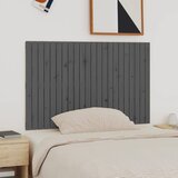  Zidno uzglavlje sivo 140x3x90 cm od masivne borovine | shoptok.hr