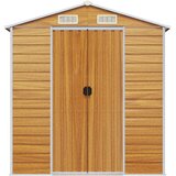  Vrtno spremište svjetlosmeđe 191 x 810 x 198 cm pocinčani čelik | shoptok.hr